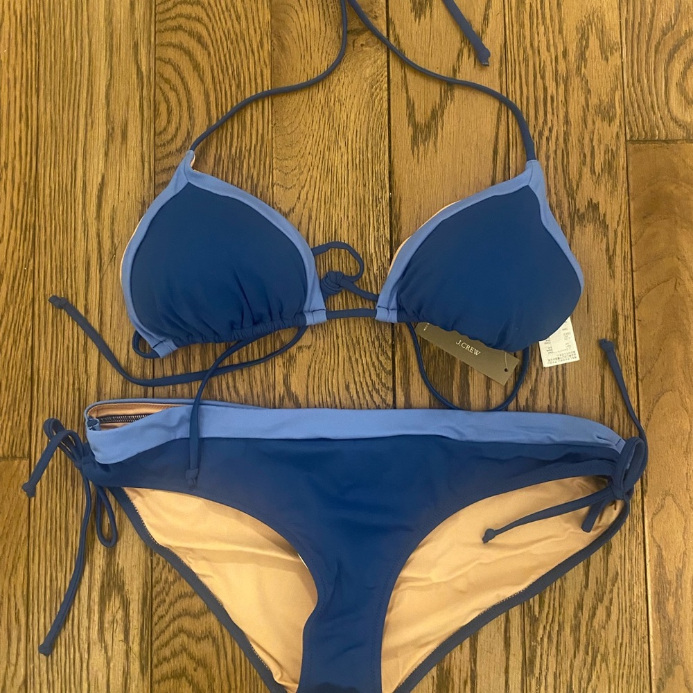 Jcrew Color Block Bikini Set - Picture 4 of 8